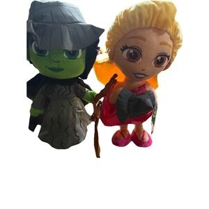 Wicked Elphaba & Glinda  Halloween Greeters Doll 18in New With Tags Witches
